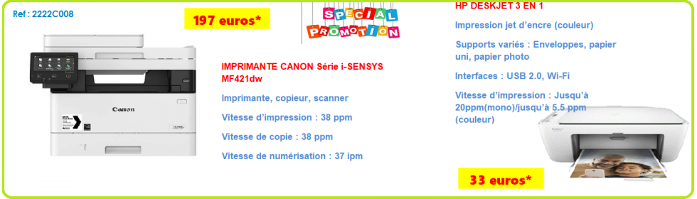 pub imprimante canon juillet 2019