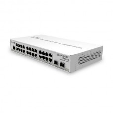 CRS326-24G-2S+IN - Cloud Router Switch with 800 MHz CPU, 512 MB RAM, 24x Gigabit LAN, 2x SFP+