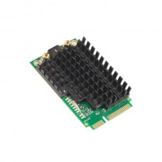 MikroTik R11e-2HPnD, high-power miniPCI-e card, MMCX connectors