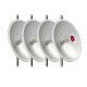 MikroTik MTAD-5G-30D3 dish antenna, standard pole mount, 4-pack