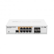 MikroTik CRS112-8P-4S-IN - Cloud Router Switch with 400 MHz CPU, 128 MB RAM